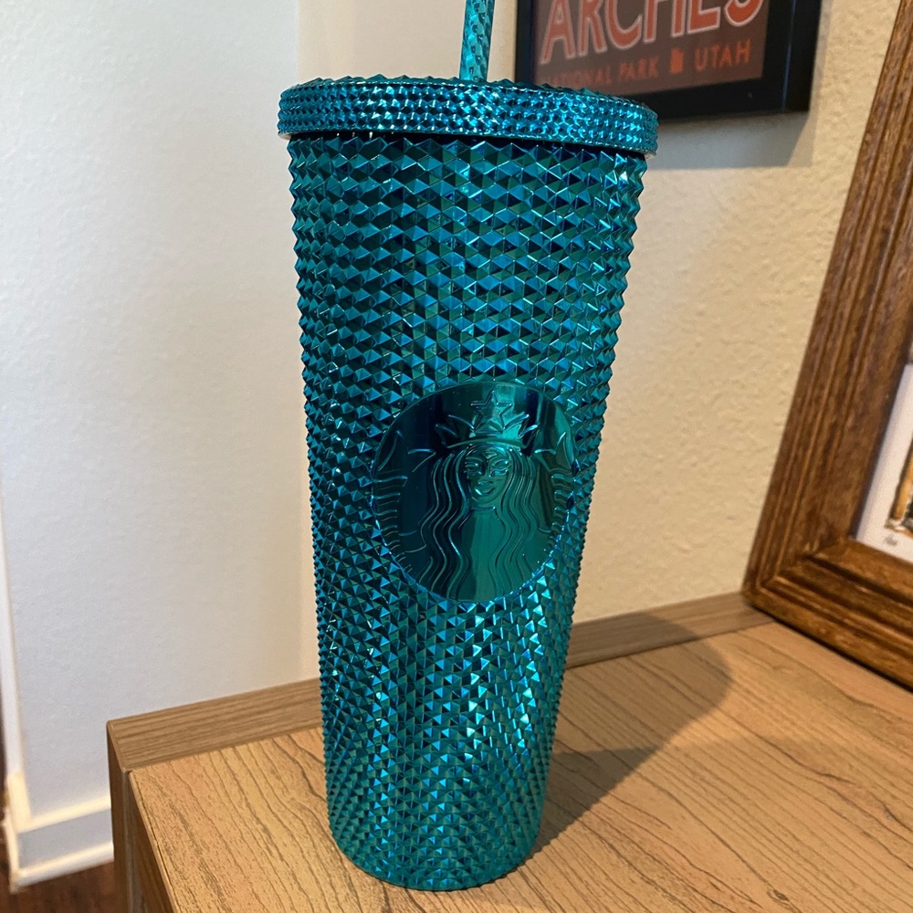 Starbucks Turquoise Textured Tumbler